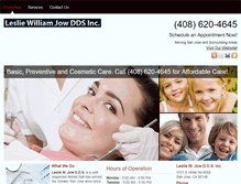 Tablet Screenshot of dentalservicessanjose.com